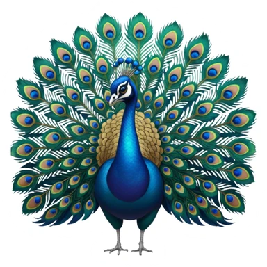 give me a peacock, beautiful sticker
