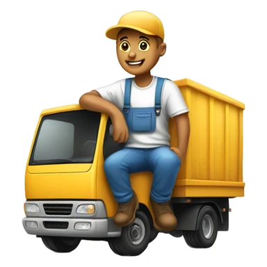supplier sitting on a truck sticker