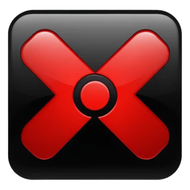 black and red website Icon sticker