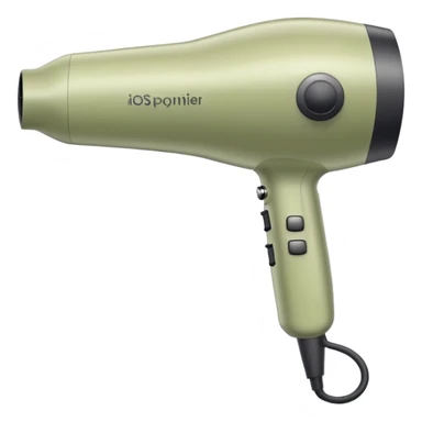Pale olive hair dryer sticker