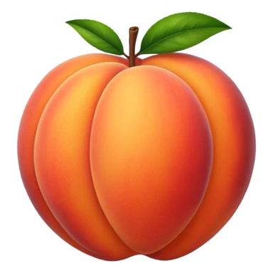 Peach sticker