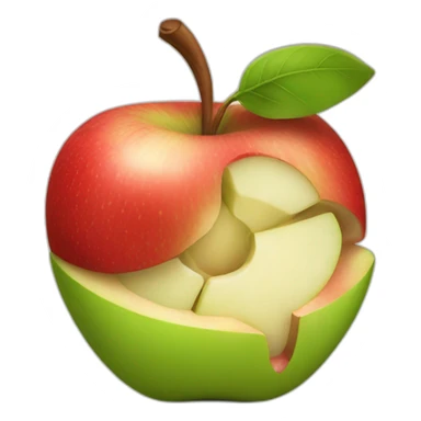 apple bite sticker