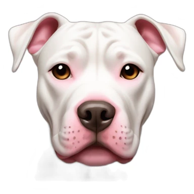 Pit bull with bun pink sticker