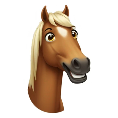 Horse winking sticker