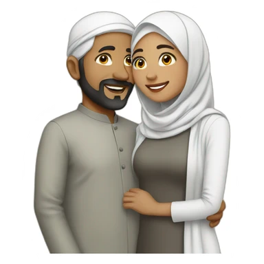 Muslim couple sticker