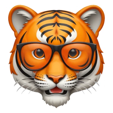 Harrisburg High School Tiger Logo with sunglasses sticker