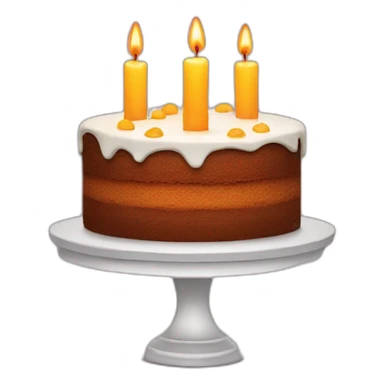 Cake with candles sticker