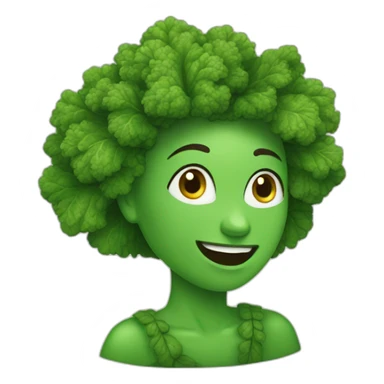 Kale vrouw sticker