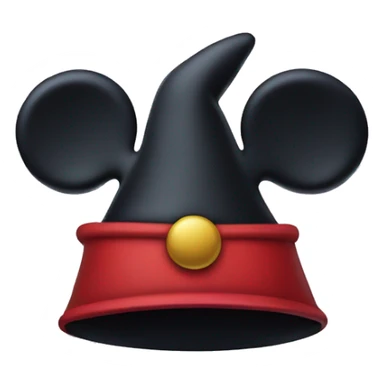 mickey ears from disney world with  small Wizard Hat  sticker