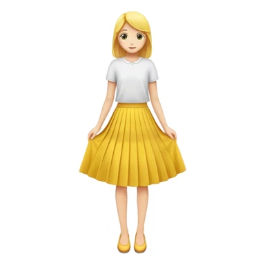 Skirt yellow sticker