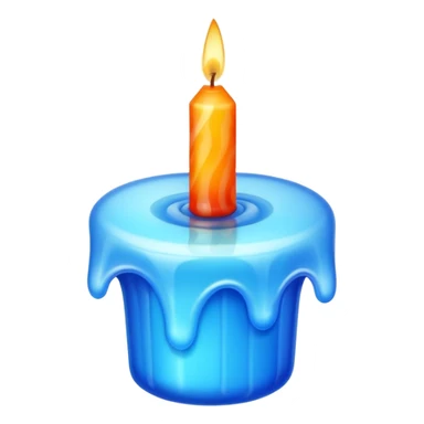  jelly on birthday candle sticker