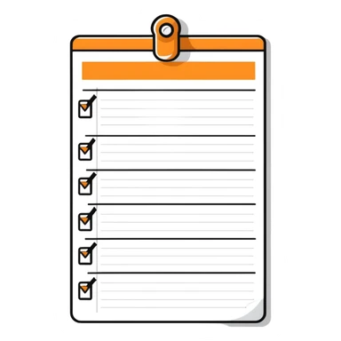 very long endless one-page to-do list sticker