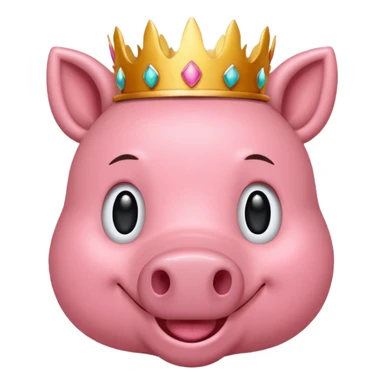 Me gustaría crear un emoji para un logo de mi nombre yeicobvalentino con un cerdito con corona sticker