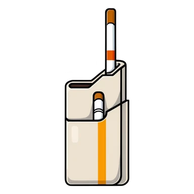 white cigarette sticker