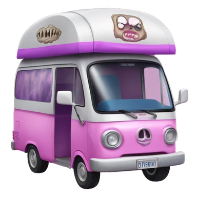 Haunted Barbie dreamCamper tuk tuk  sticker