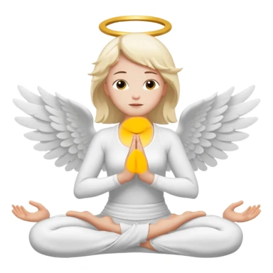 yoga angel sticker
