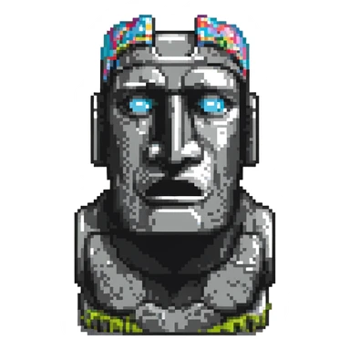 moai statue 🗿 sticker