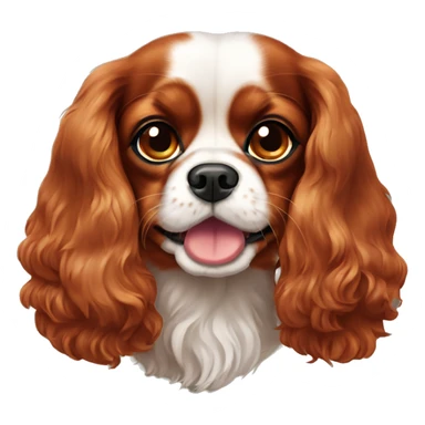 Ruby cavalier King Charles spaniel sticker