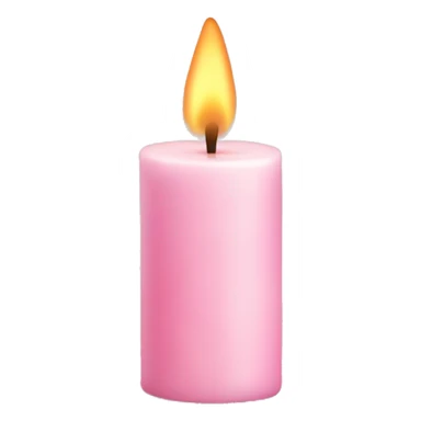 light pink candle sticker
