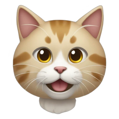 Cat karateca golpeando tablas sticker