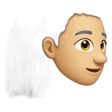 one strand of hair sticker