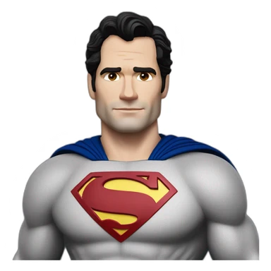 Henry cavill with superman suit sticker