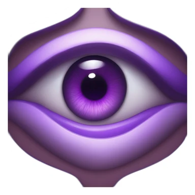 majestic godly violet iris eyeball serious intense symmetrical knowledgable sticker
