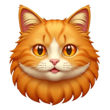 Emoji cat heat sticker