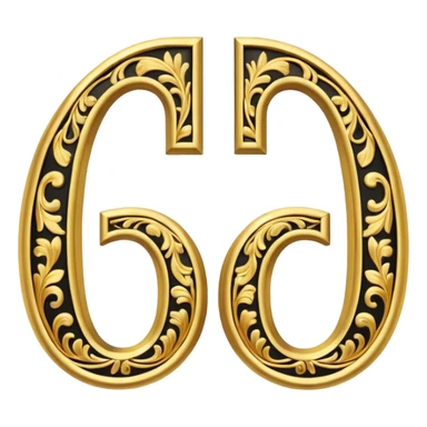 A pair of parentheses in gold or some other cool yet over the top word-art kind of writing sticker