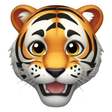 a super hero tiger sticker
