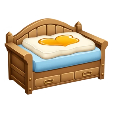 Creer une emoji de un lit cassé  sticker