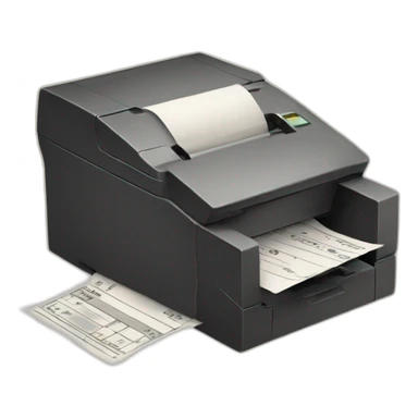 vintage receipt printer sticker