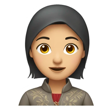 kyrgyz girl sticker