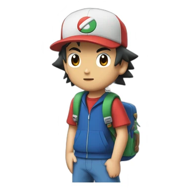 Ash ketchum sticker