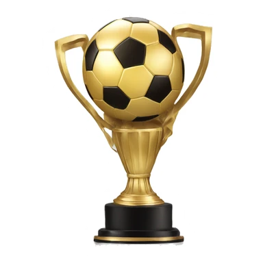 Trophy of soccer league sticker