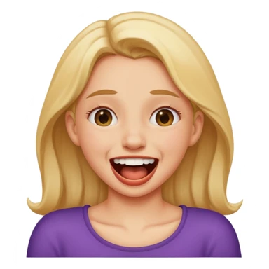 girl choking next while laughing sticker