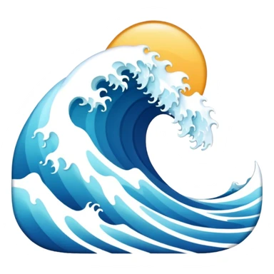 Light blue waves sticker