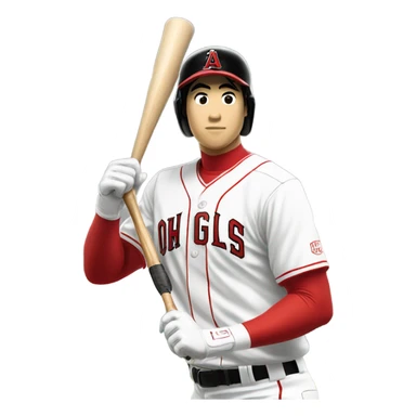 Ohtani at bat sticker