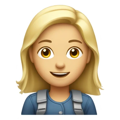 smiling girl driving a car sticker