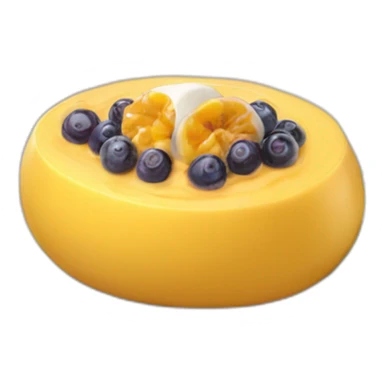 Passion fruit mousse sticker