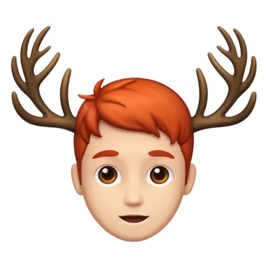 people with antlers sticker