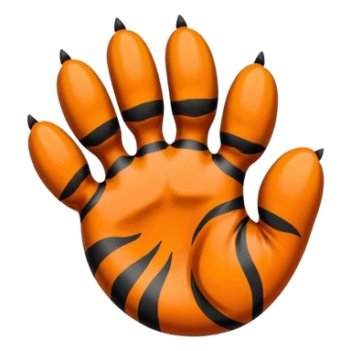 horanghae tiger paw that bent a little  sticker