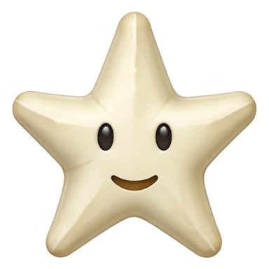 starshape made of bone. no face . no outer ridge. no eyes. no. nose. no mouthjust teh star sticker