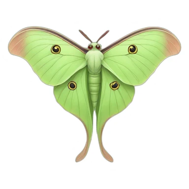 Luna moth sticker