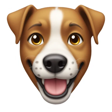 dog with smily sill face sticker