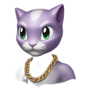 mewtwo wearing Gucci chain sticker