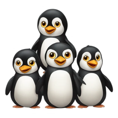 Pinguins team sticker