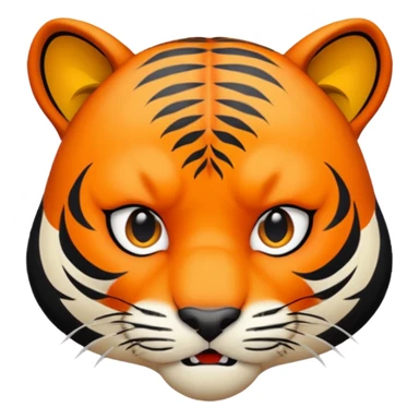 derpy tiger face from kpop demon hunters sticker