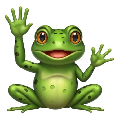 Make a frog flipping someone off sticker