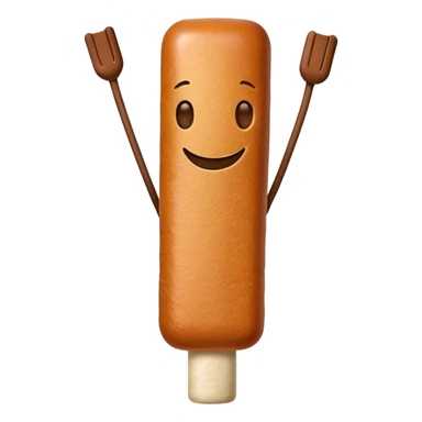 Beef stick with arms and legs just one  sticker